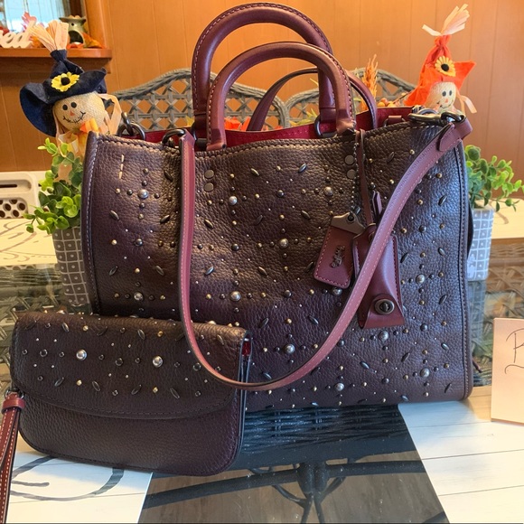 Coach Handbags - Coach 1941 Prairie Rivets Rogue & Clutch